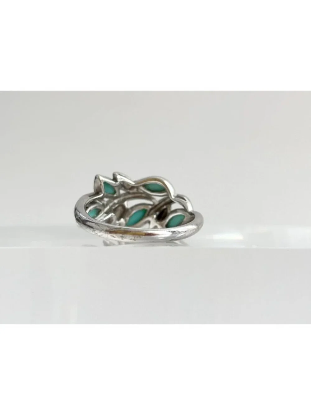 Southwest Sleeping Beauty Turquoise Sterling Silver 925 Vintage Ring - sz 9